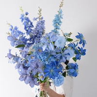 Zijden Kunstbloemen Composities Natuurlijke Stijl voor Merk Handgemaakte Duurzame Ecologische Bruiloft Plafonddecoratie