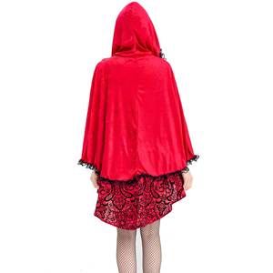 Disfraz de Halloween de Reina con Capa Roja Sexy de Talla Grande HP - Product Image 3