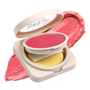 天然デューイフィニッシュメイクアップチーク用ビーガン & 無慈悲なバルクプライベートラベルブラッシュクリーム - Product Image 2