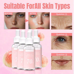 Sérum Visage Bio Naturel 70% Pêche et Niacinamide pour Femme Anti-Âge Éclaircissant Réduit les Taches Brunes Hydratant Anti-Âge - Product Image 4