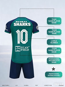 ชุดเสื้อฟุตบอลเต็มรูปแบบ-ชุดบ้าน/ออกไป/GK ที่กำหนดเองพร้อมชื่อผู้เล่น & หมายเลข (โลโก้ฟรี) - Product Image 5