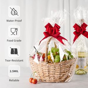 Rollo de Película Retráctil Transparente Impresa con Diseño Personalizado, a Prueba de Humedad, para Envolver Regalos y Cestas de Artesanía - Product Image 3