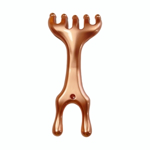 Peigne de massage pour le cuir chevelu et les méridiens de la tête, en laiton, à dents larges - Product Image 5