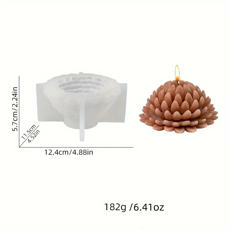 Timesrui moules en résine époxy 3D pomme de pin aromathérapie bougie Silicone moule moules en Silicone pour résine époxy bricolage artisanat fabrication de cadeaux