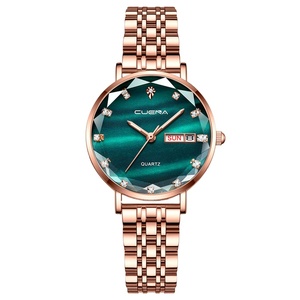 Montre pour femme Fashion <span class=keywords><strong>CUENA</strong></span> 6002, montre de haute qualité, étanche, avec calendrier, aiguilles lumineuses, montre-bracelet pour femmes d'affaires - Product Image 1