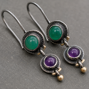 Orecchini Pendenti Vintage Multicolore con Perline, Gioielli di Moda per Donne - Product Image 4