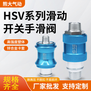 Válvula Neumática Deslizante Doméstica HSV-08, Tamaño de Puerto de 1/4 Pulgada, Medio Gas, Presión Operativa de 0-10 Bares, Aplicación General - Product Image 4