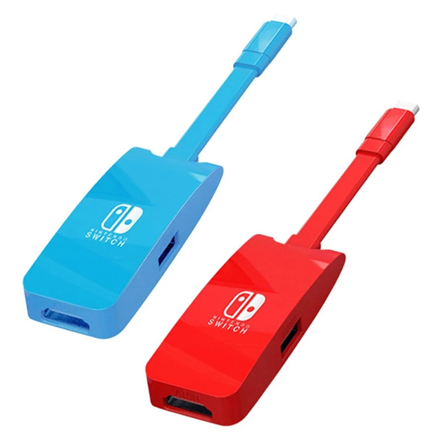 ABS 3 in 1 USB Type C Hub to 4K60hz HDTV+USB+PD Charging USB C Hub Converter Adapter Cable for Nintendo Switch