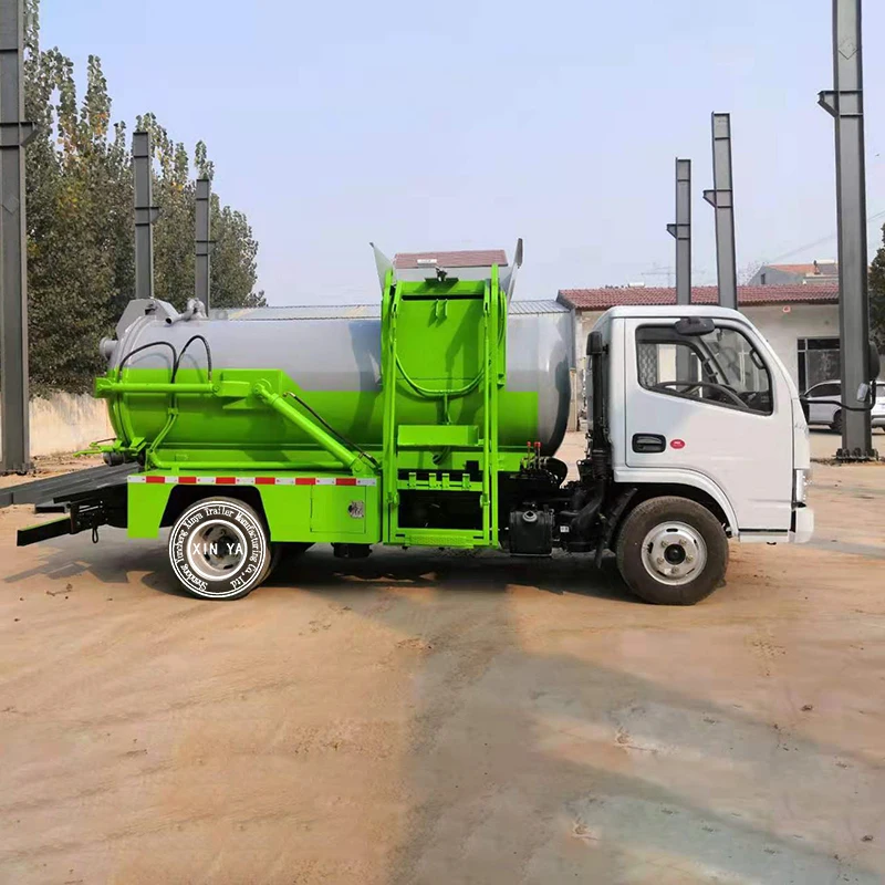 5ton Hook lift Refuse Collection Garbage Truck garbage car