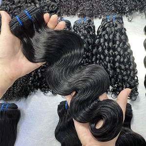 Extensiones de Cabello Humano Virgen Brasileño Remy, Lisas, con Doble Trama, Color Natural, Venta al Por Mayor - Product Image 2