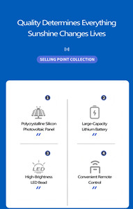 Солнечный уличный фонарь 500 Вт для удаленных районов: нулевые затраты на электричество, идеально подходит для сельских населенных пунктов, сельхозугодий и обеспечения безопасности границ - Product Image 6