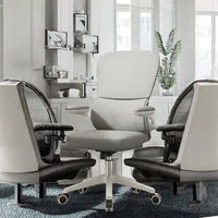 8 Chaise de bureau confortable de haute qualité avec coussin éponge ergonomique de conception moderne de levage rotatif à 360 degrés