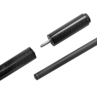 Queue de billard en fibre de carbone avec joint à broche 3 en 1, pour bris et sauts, avec fût à faible déviation pour la compétition