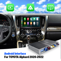 Modul Antarmuka Video Android CarPlay 8+128G, Peningkatan Layar OEM, Kotak Multimedia untuk Toyota Alphard dan Vellfire 2020-2022