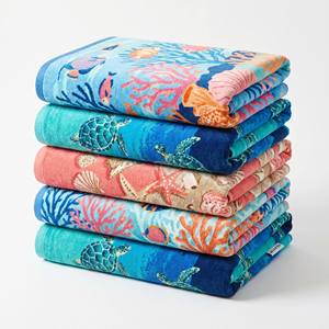Wholesale Print Absorbent Cotton Custom Anime Character Travel <b>Blanket</b> for Summer <b>Beach</b> Towel - Product Image 2
