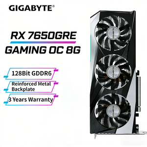 NOUVEAU GIGABYTE AMD GPU GDDR6 RX7650GRE GAMING OC 8GB Composants d'ordinateur de jeu de bureau en stock - Product Image 1