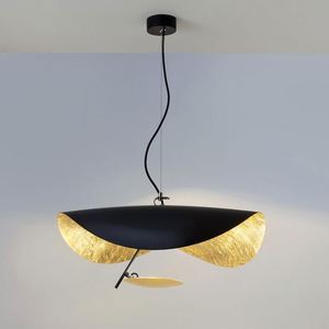 Indoor Luxus große Lampe Kronleuchter Beleuchtung Kunst Kreative Luxus Gold Kronleuchter Lampen Metall Lotus Leaf Led Kronleuchter - Product Image 2