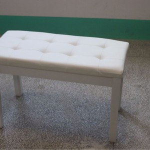 <span class=keywords><strong>Taburete</strong></span> de <span class=keywords><strong>piano</strong></span> individual/doble en <span class=keywords><strong>blanco</strong></span> y negro con silla de almacenamiento para compartimento de <span class=keywords><strong>piano</strong></span> para libros de música - Product Image 4