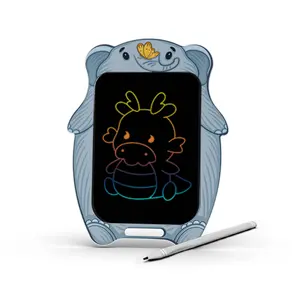 Mainan edukasi papan tulis elektronik doodle Pad Lcd Tablet gambar kartun alas tulisan tangan
