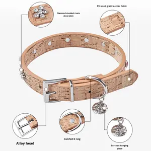 <span class=keywords><strong>Collar</strong></span> de cadena para perros y gatos pequeños, venta al por mayor, <span class=keywords><strong>Collar</strong></span> de cuero para perros y gatos - Product Image 1