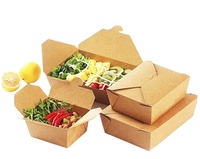 Op Maat Bedrukt Wegwerp Papieren Bento-Doos