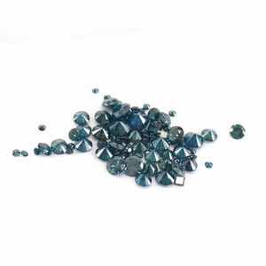 5.00TCW Diamantes sueltos naturales Color azul Tratado Redondo Corte brillante Diamante real - Product Image 2