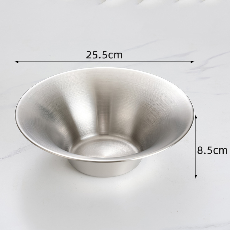 25cm flared salad bowl (silver)