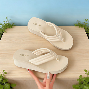 Chanclas de Tacón Alto y Plataforma, Sandalias Versátiles de Verano, Chanclas Antideslizantes con Amortiguación en el Tobillo - Product Image 2