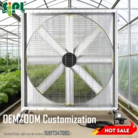 Ventilateur de refroidissement industriel à énergie solaire avec moteur BLDC, sans courroie, extracteur mural, pour ferme avicole et agricole