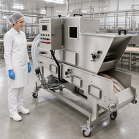 Machine industrielle de panification aux céréales pour la production de bâtonnets de mozzarella sur ligne de production en usine de transformation alimentaire