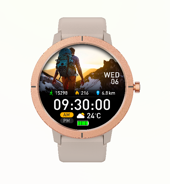Custom Logo Compass GPS Smart Watch DM76 BT Call 1.32Inch AMOLED 50M Waterproof Fitness Tracker Women Relojes Smartwatch