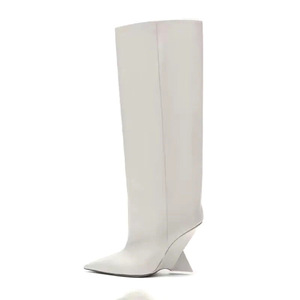 Bottes pour femmes à talon unique, longueur genou, collection 2025 - Product Image 2