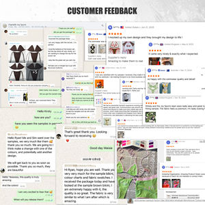 Joy Sport customizzare costumi da bagno tessuto lucido fascia Bikini brasiliano taglio a vita alta costume da bagno OEM produttore di costumi da bagno - Product Image 6