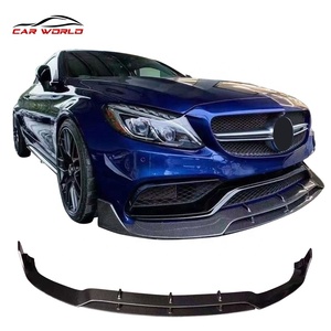 Nouveaux arrivages de kits carrosserie pour voitures, accessoires universels, lèvre de pare-chocs avant en carbone pour Benz W205 - Product Image 2