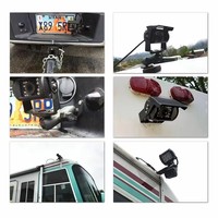 Moniteur miroir AHD étanche 7 pouces 4 broches avec vision nocturne et caméra de recul HD pour camion/caravane/bus/remorque à ressorts