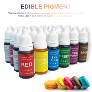 สีผสมอาหารเจลเหลวสำหรับตกแต่งขนมอบสีช็อกโกแลตกินได้ - Product Image 1