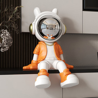 Décoration de meuble TV en résine synthétique à motif animal astronaute grand format pour hôtel/club
