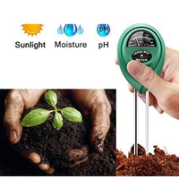 Testeur de pH du sol 3 en 1, testeur de pH de la lumière du soleil, capteur d'humidité du sol pour les fleurs de jardin, compteur de pH de l'acidité et de l'humidité des plantes, détecteur de pH