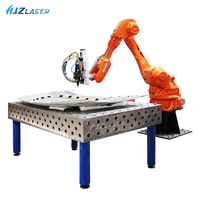 Système de découpe laser robotisé 3000W pour l'intégration complète de la transformation des métaux 3D, adapté à l'acier inoxydable et à l'aluminium, avec rail de guidage