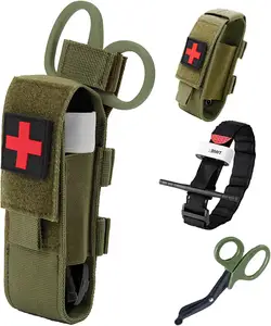 Anmolle MOLLE naylon travma makası EMT saklama çantası taktik tıbbi savaş turnike kılıf tutucu