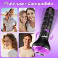 Masseur de prostate vibrant rotatif, plug anal masculin, jouet pour adultes