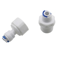 Raccords de tuyauterie en plastique à connexion rapide en matériau POM de qualité alimentaire, vanne à bille pour système d'eau RO, connecteur de tube pour purificateur d'eau