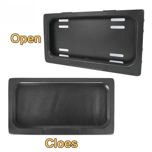 Nouveau design, spécifications américaines, cadre de plaque d'immatriculation électrique double, support de plaque d'immatriculation rabattable pour voiture - Product Image 5