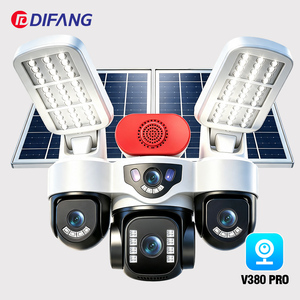 4-Screen AOV Solar CCTV Home Yard Garden Farm Garage <b>Wireless</b> <b>Security</b> <b>Camera</b> 24H Record Motion Detection Pan-Tilt V380 Pro - Product Image 1