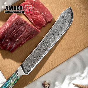 10inch chuyên nghiệp Damascus thép VG10 ham Slicer thịt cắt dao nhà bếp khắc dao nhà bếp đầu bếp dao - Product Image 4