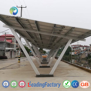 Système de montage de carport photovoltaïque au prix d'usine, structure de support en métal en forme de V pour parking, structure de support en acier pour carport, toiture solaire - Product Image 2