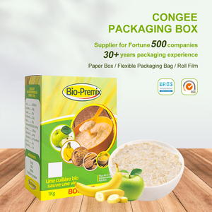 Boîte d'emballage de céréales personnalisée avec logo imprimé, livraison rapide, vente en gros, pour le stockage des produits alimentaires comme la flocons d'avoine, le muesli et la granola - Product Image 1