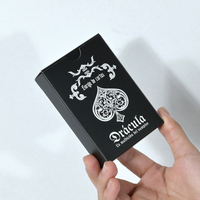 Cartes à jouer en papier imperméable noir mat avec design personnalisé Dragon Ball Z pour les fans d'anime, jeu de société, divertissement