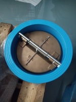 Válvula de Retención Tipo Wafer VEYRON con Cuerpo de Hierro Dúctil y Disco de Acero Inoxidable, Prevención de Reflujo, Normas BS/EN/DIN3202 API594, Modelo de Doble Retención