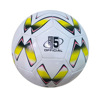Bola Sepak Ukuran 5 Profesional untuk Olahraga Luar Ruangan, Hadiah Promosi, Mainan, Latihan, PVC, Jahitan Mesin, Dapat Disesuaikan